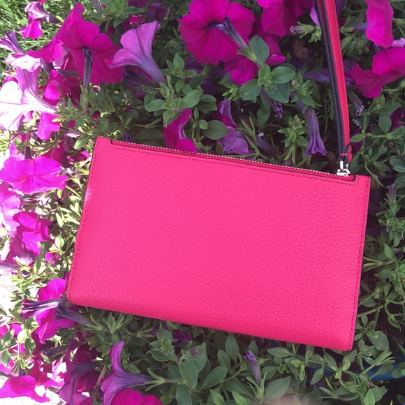 Kate Spade wallet Leila Phone wristlet bright rose - Picture 3 of 7